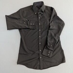 Proper Cloth Mens Long Sleeve Button Down Shirt Tailored Fit 100% Wool